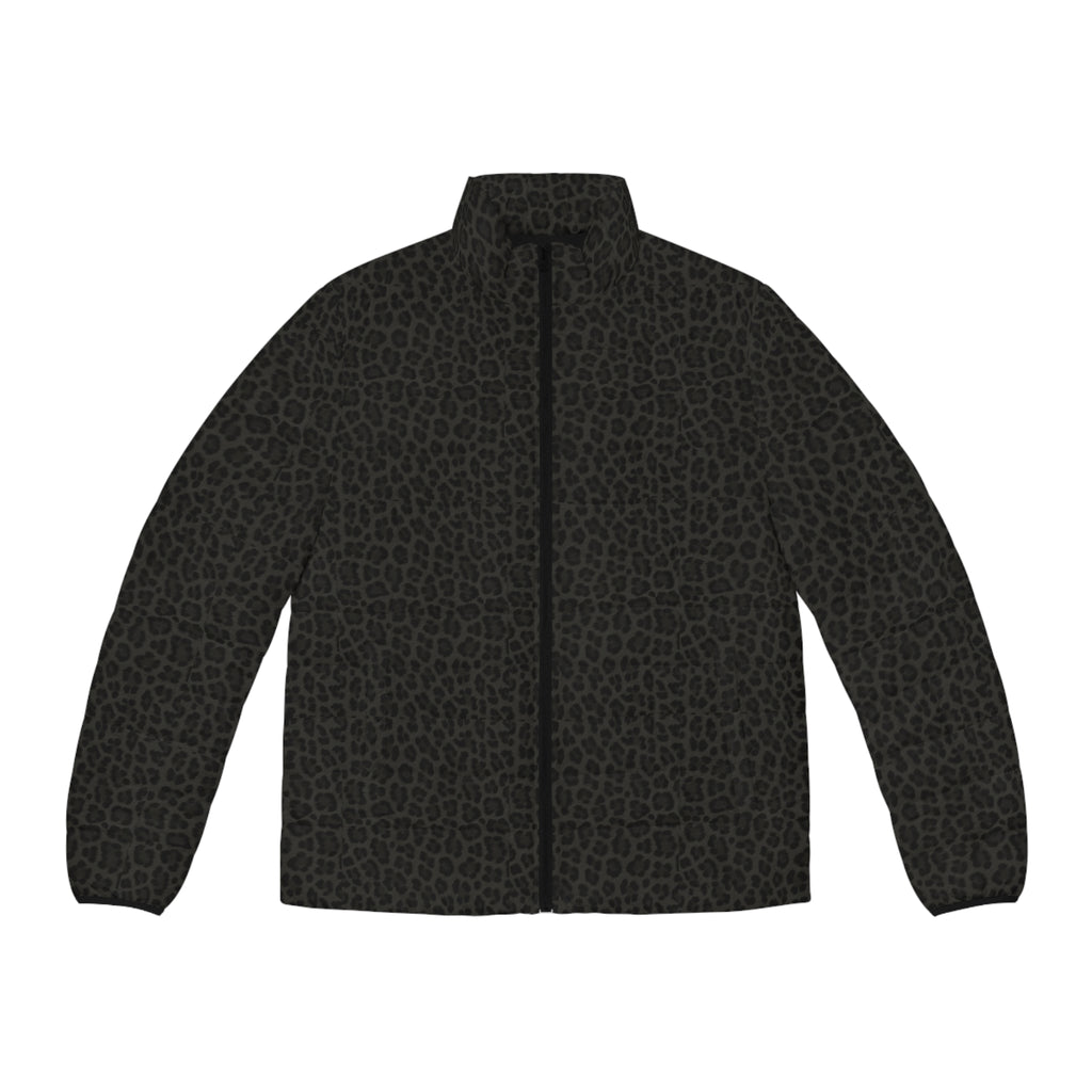 Black Cheetah Unisex Puffer Jacket