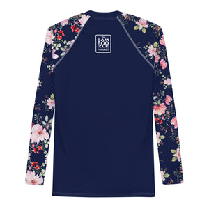 TBP Blue Floral Men's Rash Guard