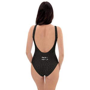 The Dirty Bearings - Black Cheetah One-Piece Swimsuit