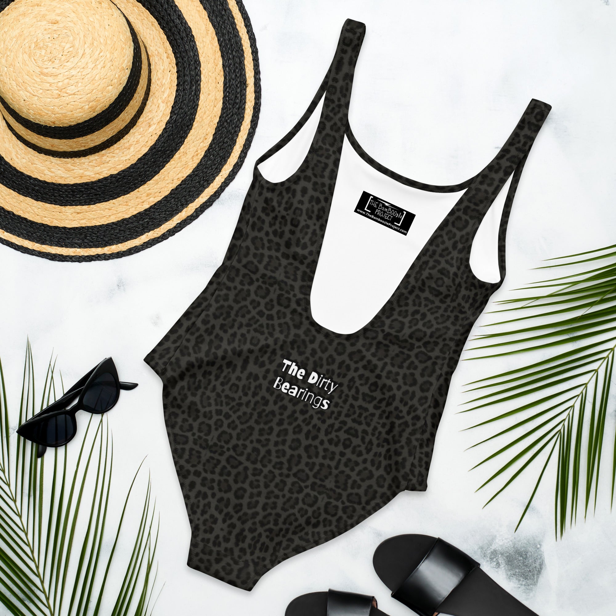 The Dirty Bearings - Black Cheetah One-Piece Swimsuit