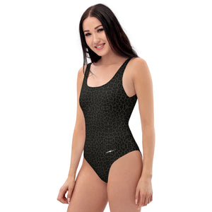 The Dirty Bearings - Black Cheetah One-Piece Swimsuit