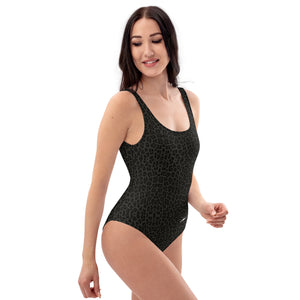 The Dirty Bearings - Black Cheetah One-Piece Swimsuit