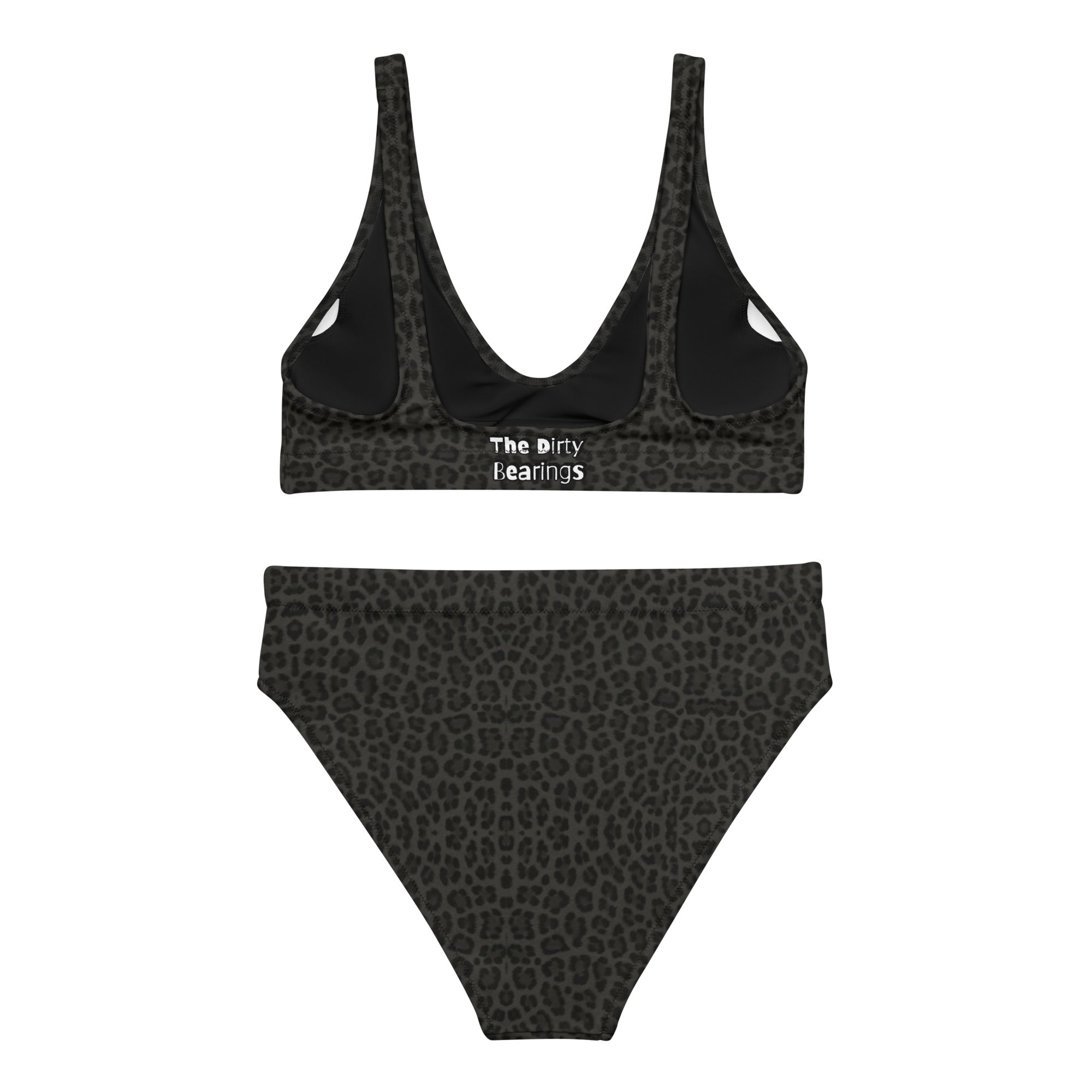 The Dirty Bearings - Black Cheetah High-Waisted Bikini