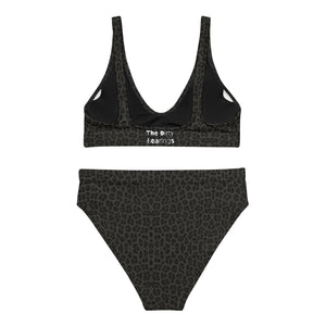 The Dirty Bearings - Black Cheetah High-Waisted Bikini