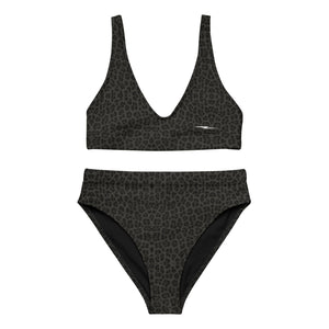 The Dirty Bearings - Black Cheetah High-Waisted Bikini