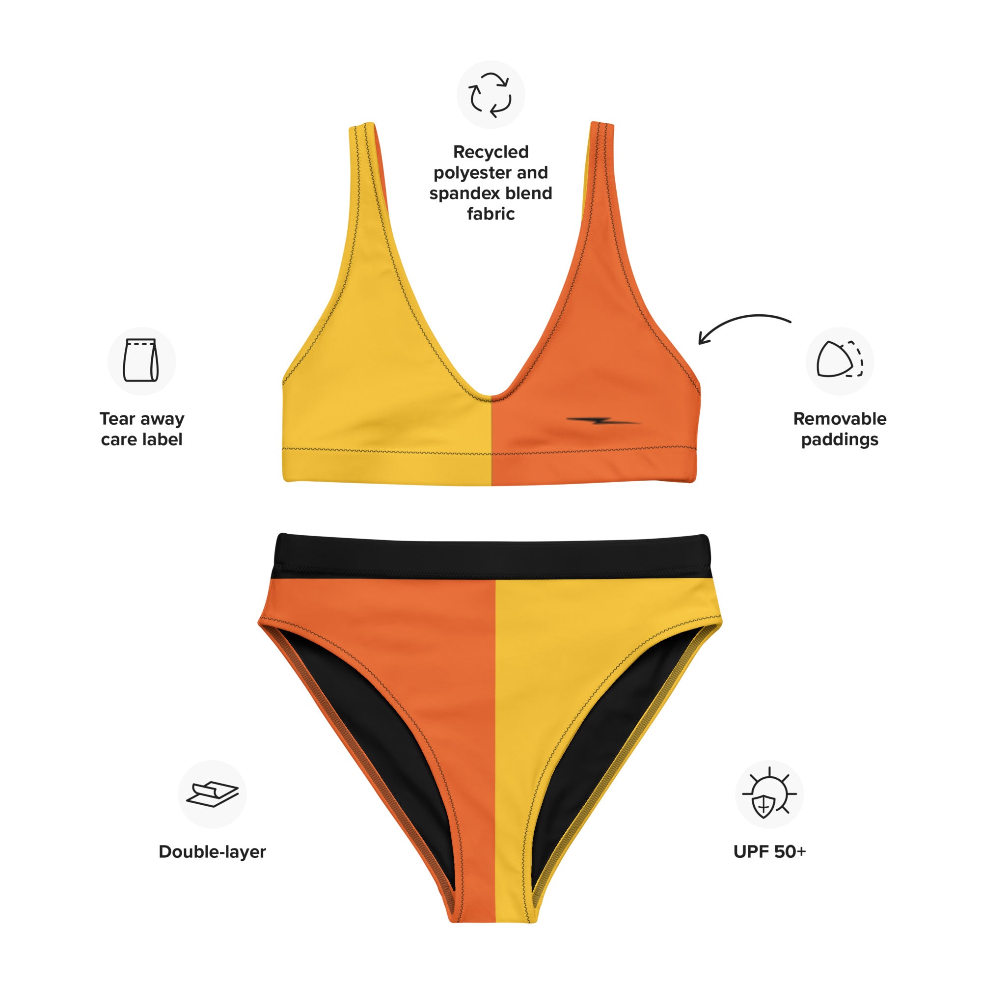 The Dirty Bearings - Team Colors High-Waisted Bikini