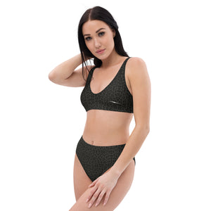 The Dirty Bearings - Black Cheetah High-Waisted Bikini