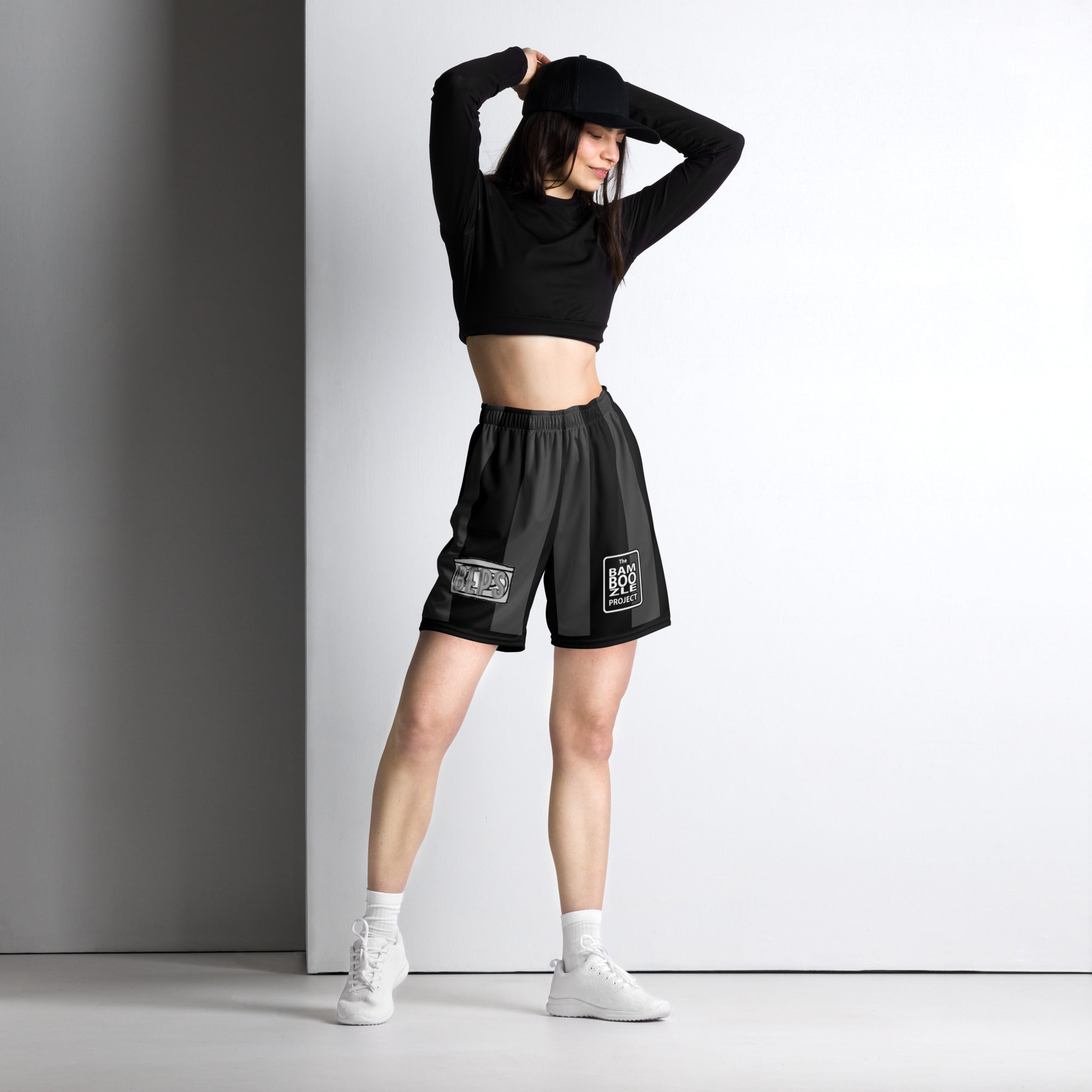 Team Beps Black Noir Mesh Shorts