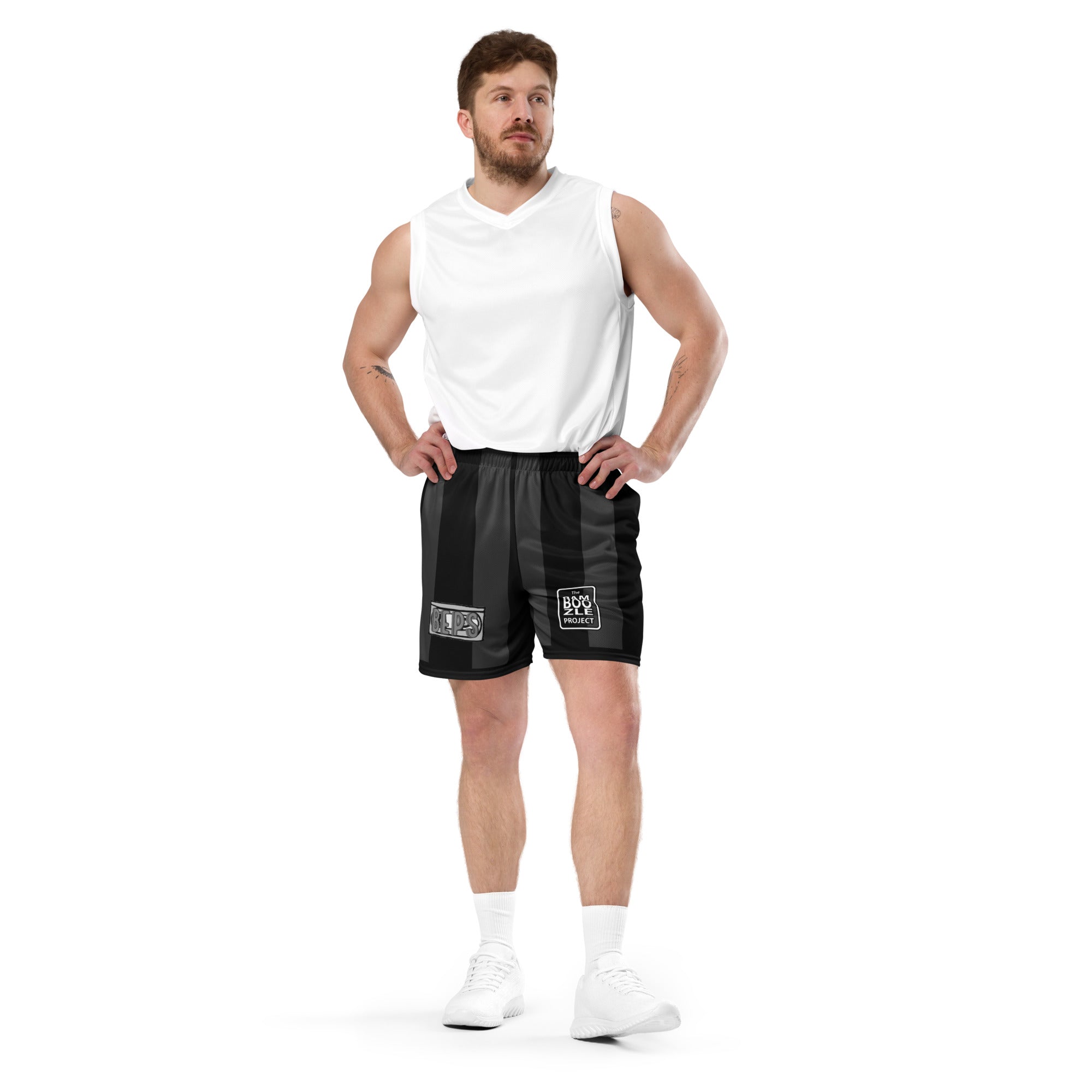 Team Beps Black Noir Mesh Shorts