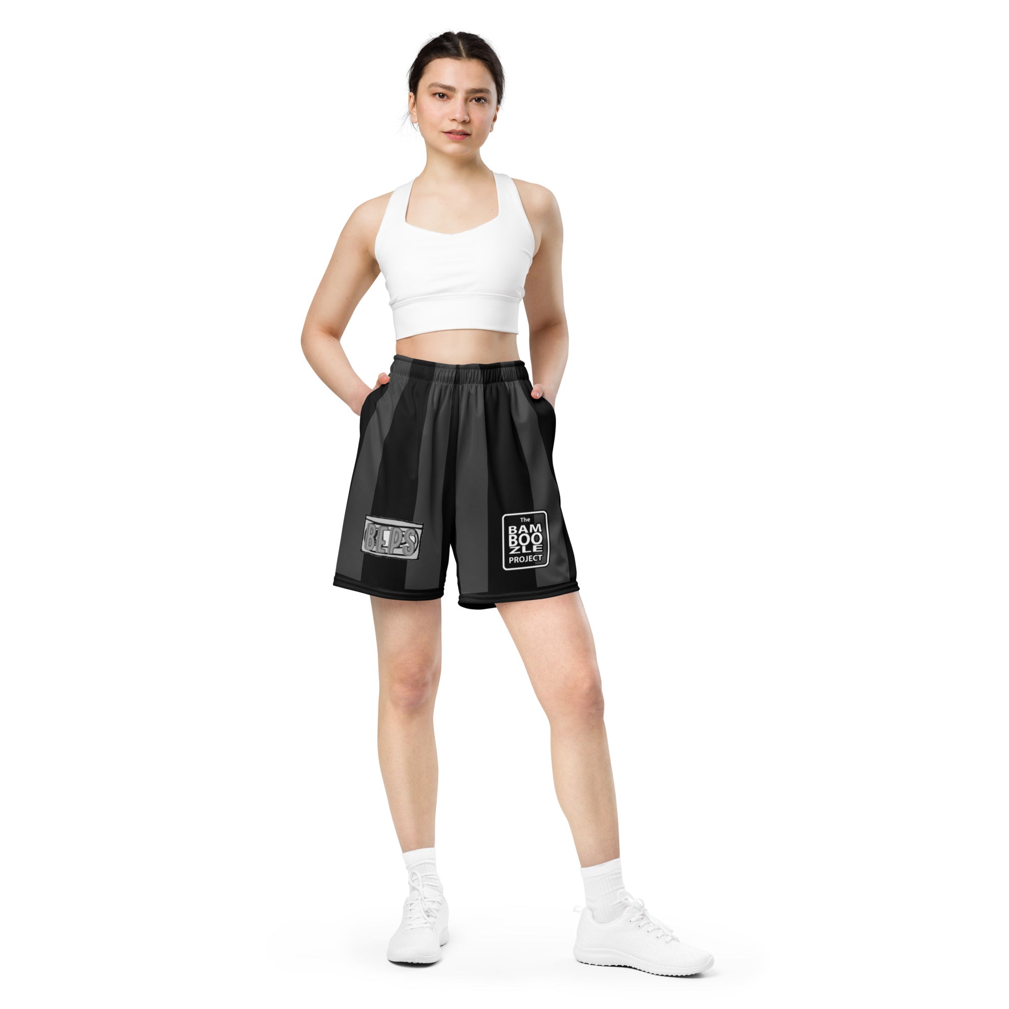 Team Beps Black Noir Mesh Shorts