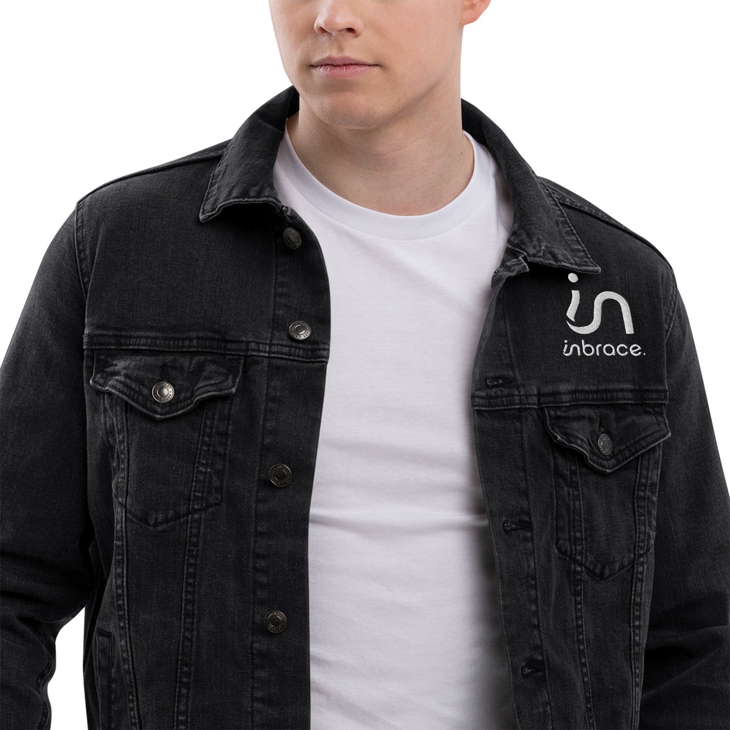 InBrace Burn the Ships Unisex Denim Jacket