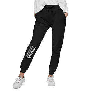 ONSTAGE DL Adult Unisex Fleece Joggers - White Logo