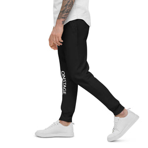 ONSTAGE DL Adult Unisex Fleece Joggers - White Logo