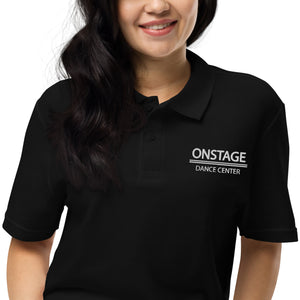 ONSTAGE Embroidered Adult Unisex Polo - White Logo