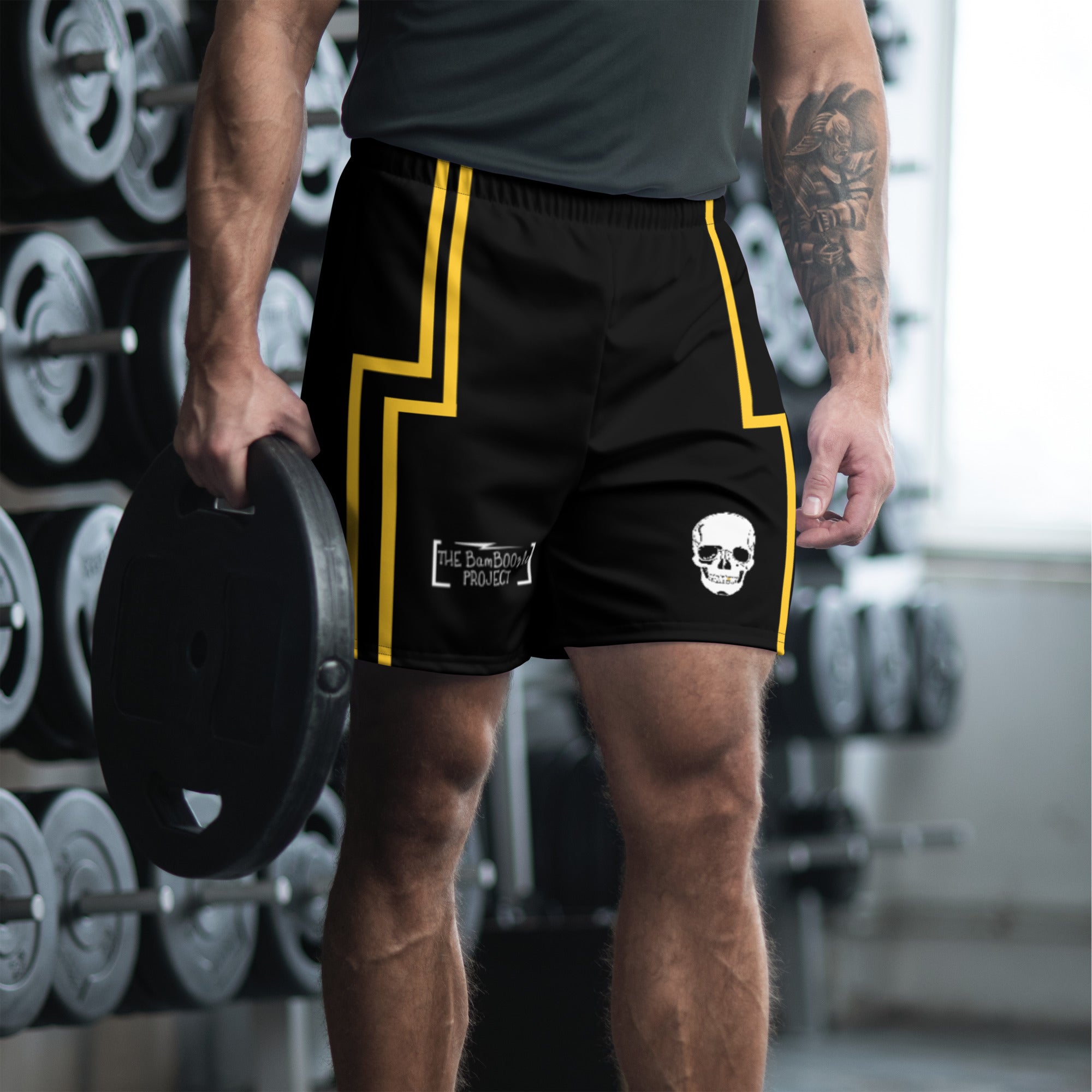 Skull Crusher Men's Athletic Long Shorts
