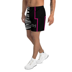 Pink Zebra Men's Athletic Long Shorts