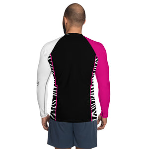 Pink Zebra Men's Rash Guard