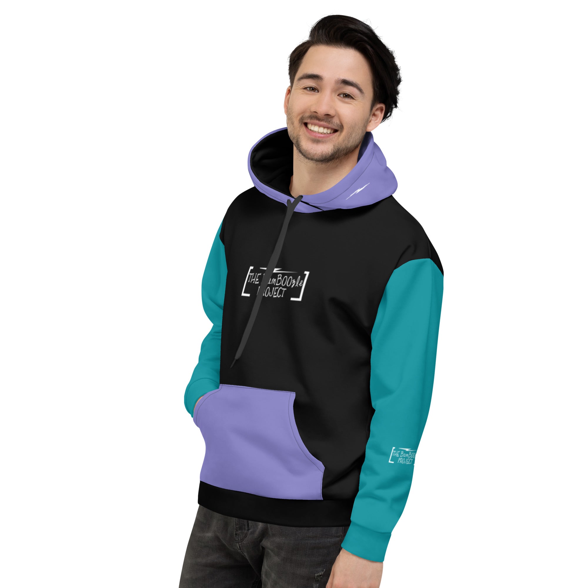 BamBoozle Purple & Teal Unisex Hoodie