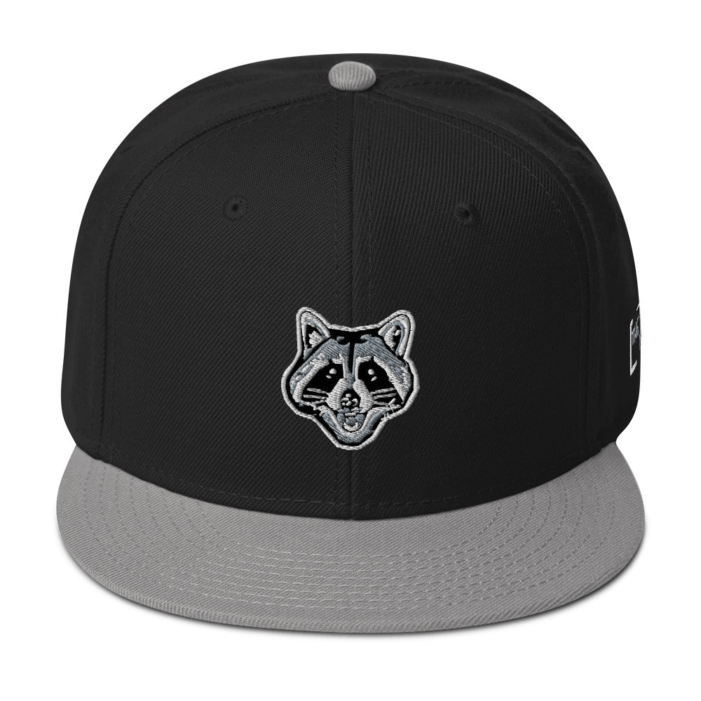 Scoot The Loot Racoon Snapback Hat