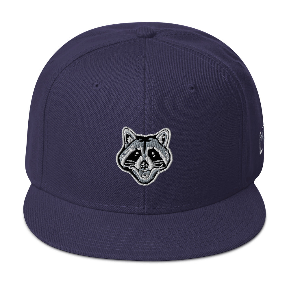 Scoot The Loot Racoon Snapback Hat