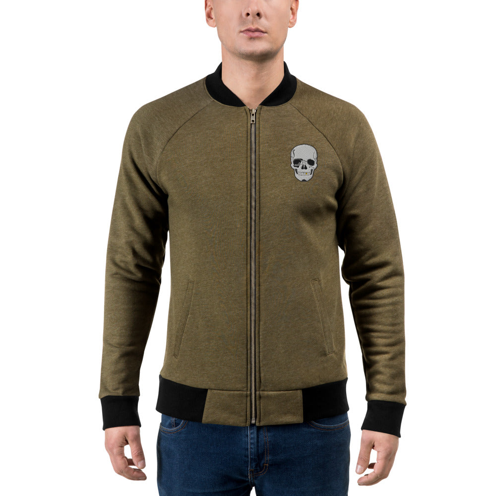 Skull Crusher Embroidered Bomber Jacket