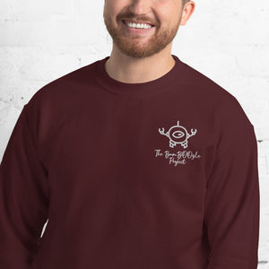 Mini-bot Embroidered Unisex Sweatshirt