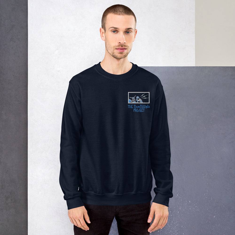 Robot Karaoke Embroidered Unisex Sweatshirt